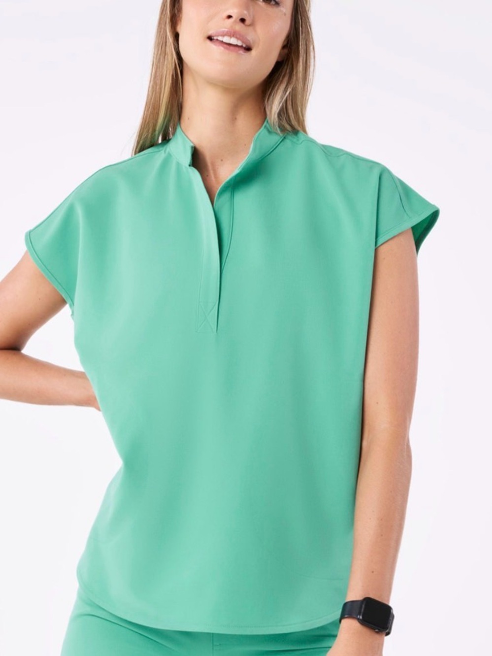 Women’s FIGS Rafaela Oversized Scrub Top, L, NWT